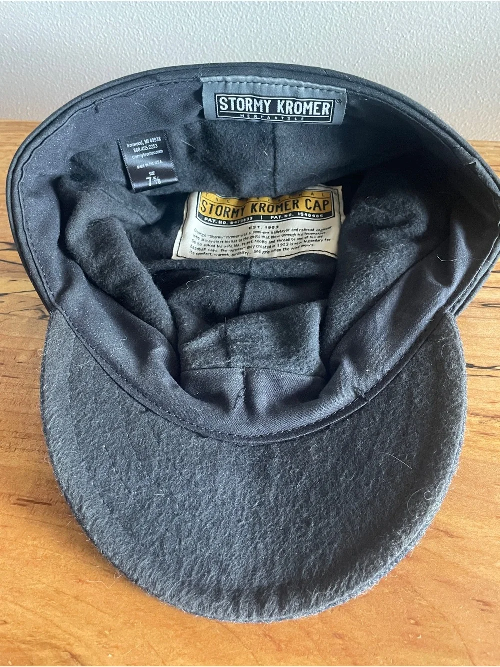 Stormy Kromer Charcoal Gray Wool-Blend Men's Cap